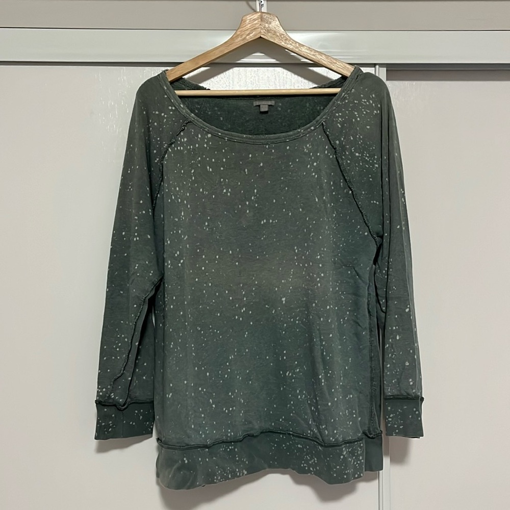 Distressed sweatshirt